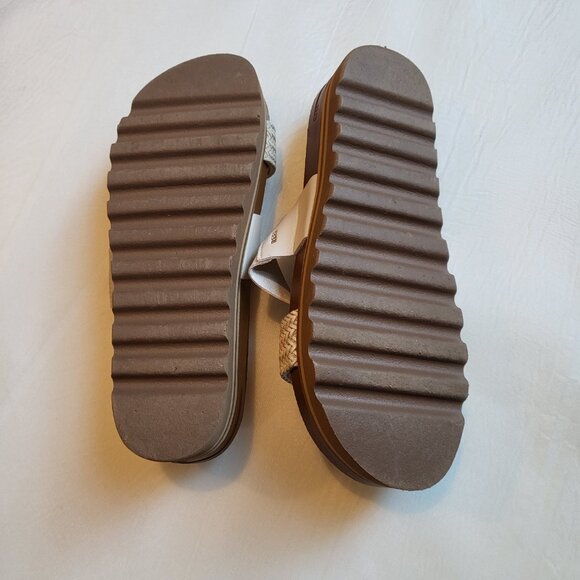 Reef Cushion Vista Hi Sandals Shoes Sz 10 Cork Sole - Picture 5 of 7